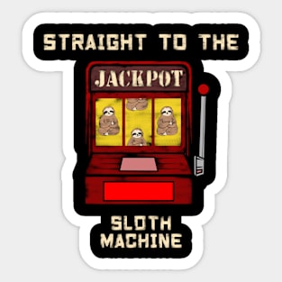 sloth machine Sticker